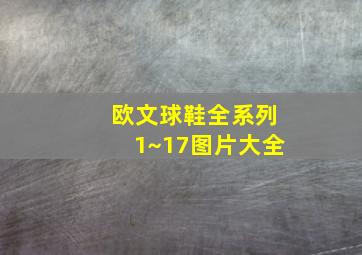 欧文球鞋全系列1~17图片大全