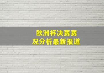 欧洲杯决赛赛况分析最新报道