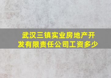 武汉三镇实业房地产开发有限责任公司工资多少