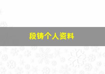 段铸个人资料