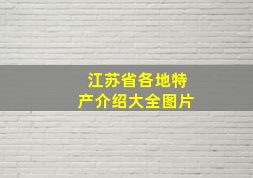 江苏省各地特产介绍大全图片