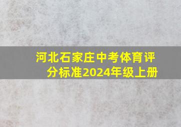 河北石家庄中考体育评分标准2024年级上册