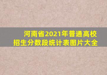 河南省2021年普通高校招生分数段统计表图片大全