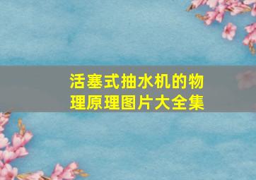 活塞式抽水机的物理原理图片大全集