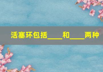 活塞环包括____和____两种