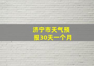 济宁市天气预报30天一个月