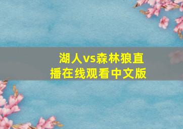 湖人vs森林狼直播在线观看中文版