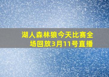 湖人森林狼今天比赛全场回放3月11号直播