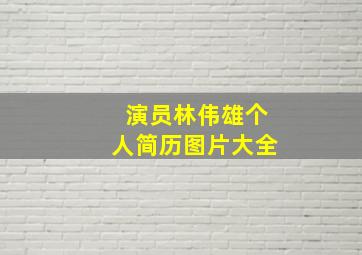 演员林伟雄个人简历图片大全