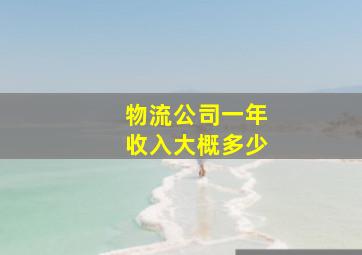 物流公司一年收入大概多少