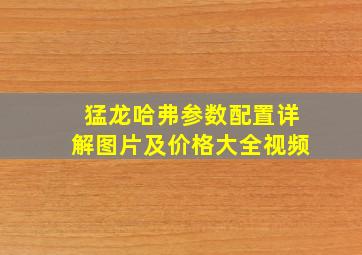 猛龙哈弗参数配置详解图片及价格大全视频