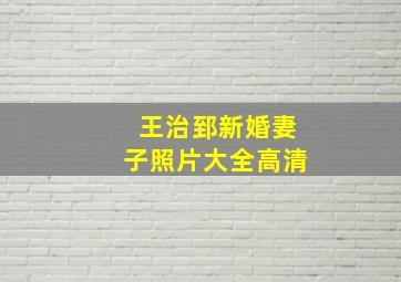 王治郅新婚妻子照片大全高清