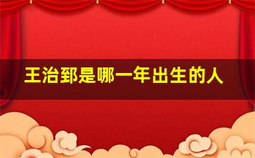 王治郅是哪一年出生的人