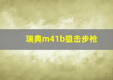 瑞典m41b狙击步枪