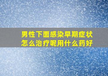 男性下面感染早期症状怎么治疗呢用什么药好