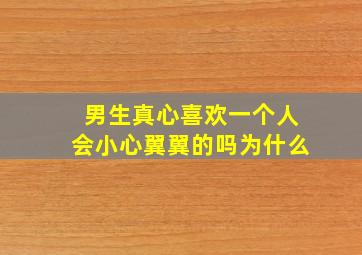 男生真心喜欢一个人会小心翼翼的吗为什么