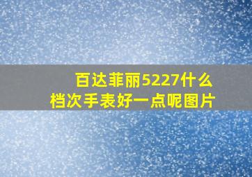 百达菲丽5227什么档次手表好一点呢图片