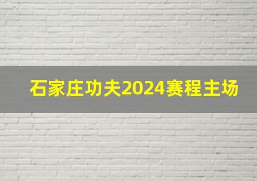 石家庄功夫2024赛程主场