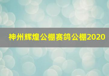 神州辉煌公棚赛鸽公棚2020