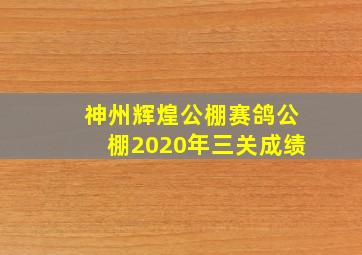 神州辉煌公棚赛鸽公棚2020年三关成绩