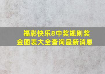 福彩快乐8中奖规则奖金图表大全查询最新消息