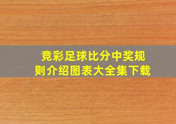 竞彩足球比分中奖规则介绍图表大全集下载