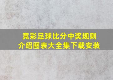 竞彩足球比分中奖规则介绍图表大全集下载安装