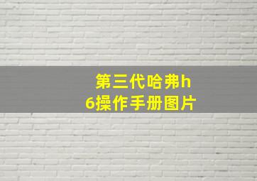 第三代哈弗h6操作手册图片