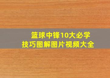 篮球中锋10大必学技巧图解图片视频大全