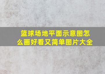 篮球场地平面示意图怎么画好看又简单图片大全