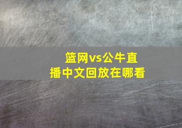 篮网vs公牛直播中文回放在哪看