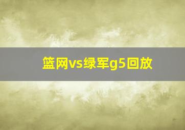 篮网vs绿军g5回放