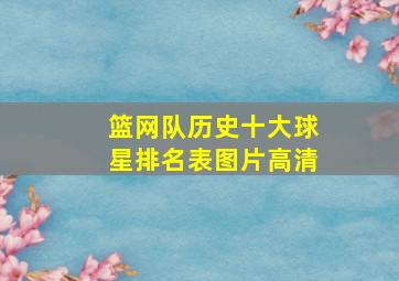 篮网队历史十大球星排名表图片高清