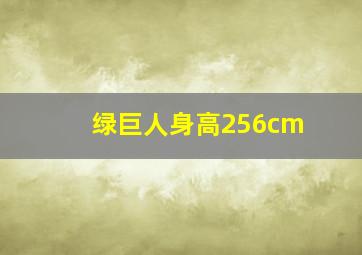 绿巨人身高256cm