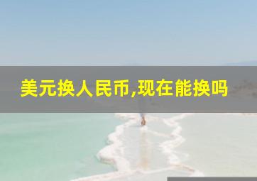 美元换人民币,现在能换吗