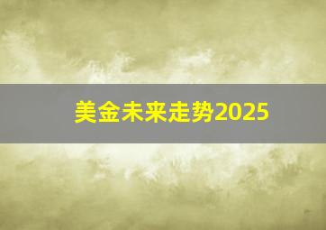 美金未来走势2025