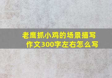 老鹰抓小鸡的场景描写作文300字左右怎么写