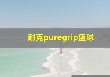 耐克puregrip篮球