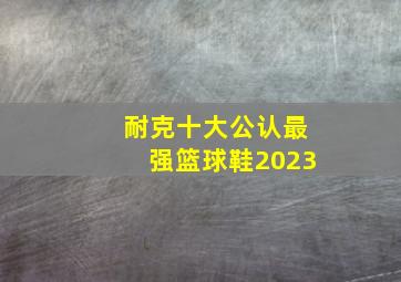 耐克十大公认最强篮球鞋2023