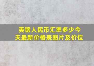 英镑人民币汇率多少今天最新价格表图片及价位