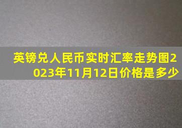 英镑兑人民币实时汇率走势图2023年11月12日价格是多少