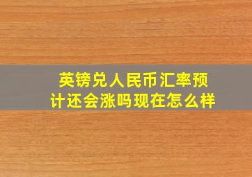 英镑兑人民币汇率预计还会涨吗现在怎么样