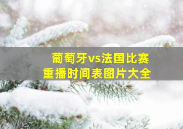 葡萄牙vs法国比赛重播时间表图片大全