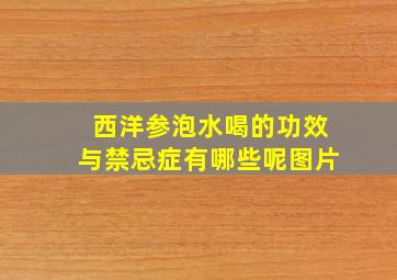 西洋参泡水喝的功效与禁忌症有哪些呢图片