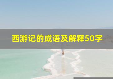 西游记的成语及解释50字