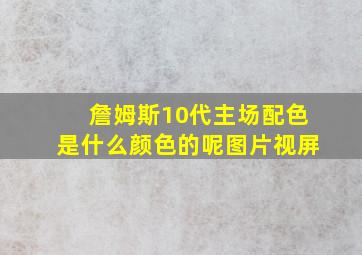 詹姆斯10代主场配色是什么颜色的呢图片视屏