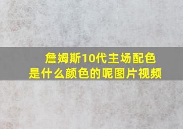 詹姆斯10代主场配色是什么颜色的呢图片视频