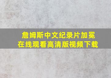 詹姆斯中文纪录片加冕在线观看高清版视频下载