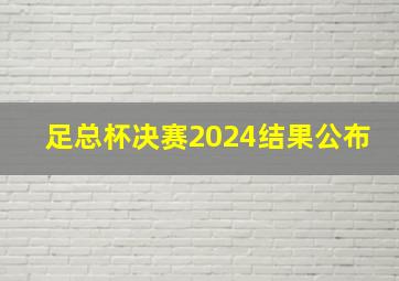 足总杯决赛2024结果公布