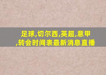 足球,切尔西,英超,意甲,转会时间表最新消息直播